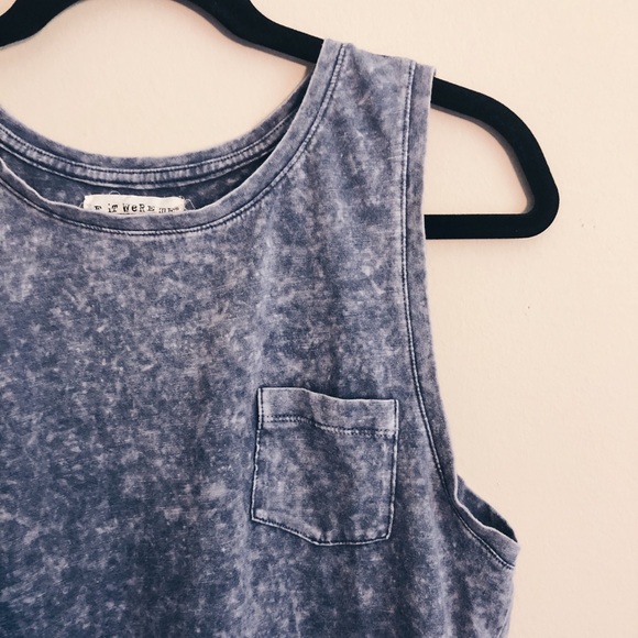 If It Were Me | Acid Wash, Distressed Tank Top - Picture 2 of 4